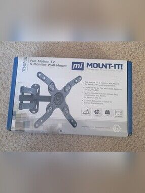 Mount-It TV & Monitor Wall Mount Bracket Full Motion Tilt Arm Up To 47"